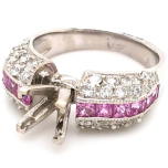 14 Karat White Gold Ring 6.86gr