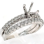 14 Karat Rose Gold Wedding Set 8.8gr