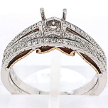 14 Karat White Gold Wedding Set | Round Diamonds 0.50cts