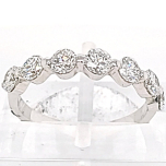 14 Karat White Gold Band 2.6gr