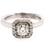 Gentleman's Ring: 14 Karat White Gold Ring 4.8gr