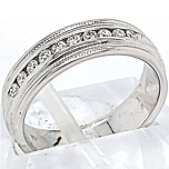 14 Karat White Gold Band 4gr