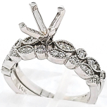 14 Karat White Gold Wedding Set 5gr