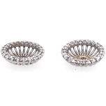 14 Karat White Gold Pair Earring Jackets 1.4gr