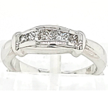 14 Karat White Gold Band 3.28gr