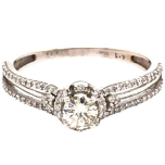 14 Karat White Gold Ring | Small Round Diamonds 0.25cts