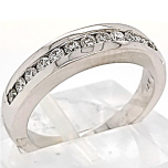 14 Karat White Gold Band 5.58gr