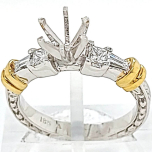 14K Two-Tone Engagement Ring