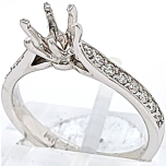 14 Karat White Gold Wedding Set 6.3gr