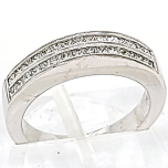 14 Karat White Gold Band 5.88gr