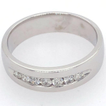 Gentleman's Band: 14 Karat White Gold OR Yellow Gold Band 8.1gr