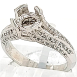 18 Karat White Gold Wedding Set 9.4gr