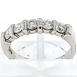 18 Karat White Gold Band 4.6gr