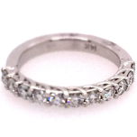 White Gold Band: 14 Karat White Gold Band 4.65gr