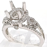 18 Karat White Gold Ring | Round Diamonds 0.50cts