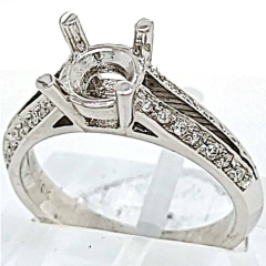 18 Karat White Gold Wedding Set 8.75gr