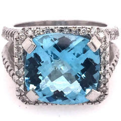 14 Karat White Gold Ring 9.40gr