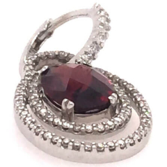 Beautiful 14 Karat White Gold Pair Earrings