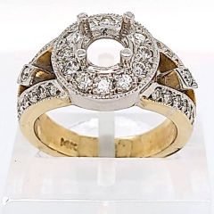 14 Karat Two-Tone Ring 8.85gr