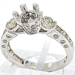14 Karat White Gold Engagement Ring