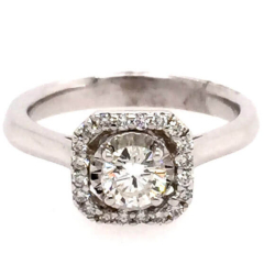 Gentleman's Ring: 14 Karat White Gold Ring 4.8gr