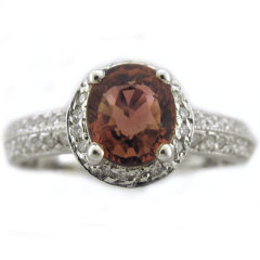 14 Karat White Gold Ring 1.84 carats