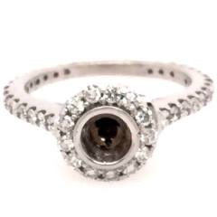 Wedding Ring: 14 Karat White Gold Wedding Ring 9.43gr