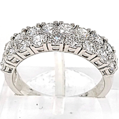 14 Karat White Gold Band 3.6gr 