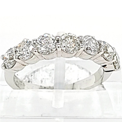 14 Karat White Gold Band 3.3gr