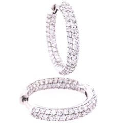 Preset Diamond Earrings: White Gold Pair Earrings 8.66gr