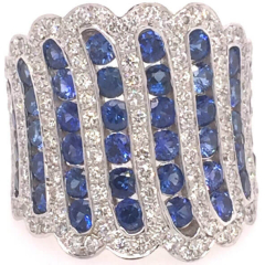 14 Karat White Gold Band 13gr