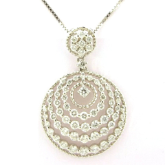 White Gold Necklace: 14 Karat White Gold Necklace 2.23gr