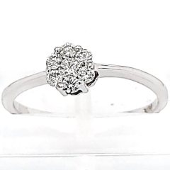 14 Karat White Gold Ring 4.5gr