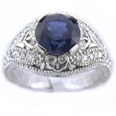 14 Karat White Gold Ring 2.75 carats