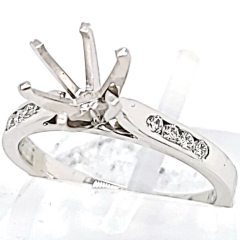 14 Karat White Gold Wedding Set 4gr