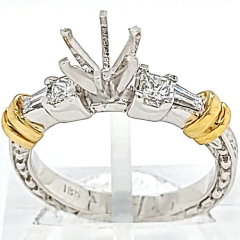 14K Two-Tone Engagement Ring