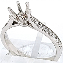 14 Karat White Gold Wedding Set 6.3gr