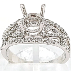 18 Karat Engagement Ring | Round Diamonds 0.36cts