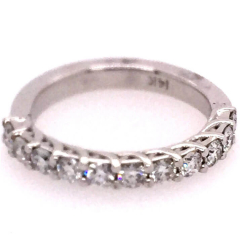 White Gold Band: 14 Karat White Gold Band 4.65gr