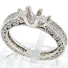 14K White Gold Ring 5gr
