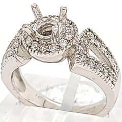 18 Karat White Gold Ring 7.64gr