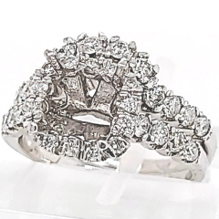 14 Karat White Gold Wedding Set 5.67gr